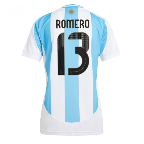 Fotbalové Dres Argentina Cristian Romero #13 Dámské Domácí Copa America 2024 Krátký Rukáv